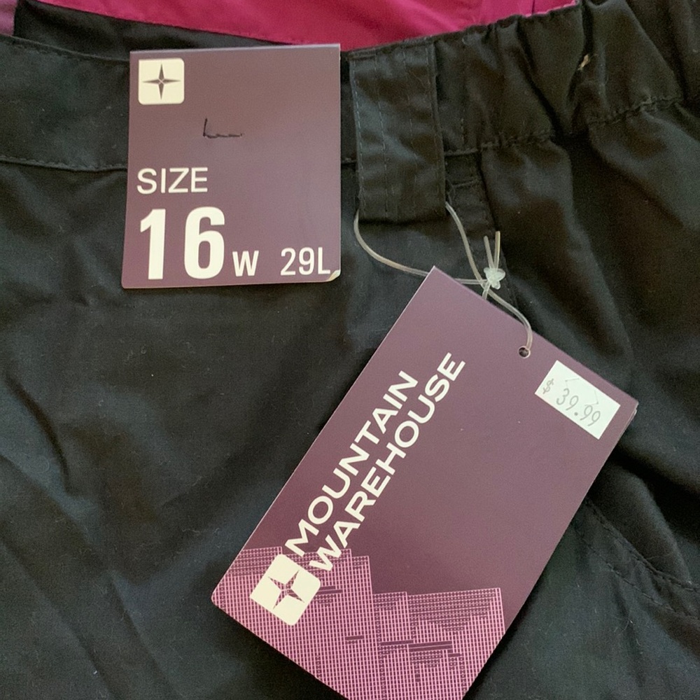 Women’s Mountain Warehouse Pants 16W 29”